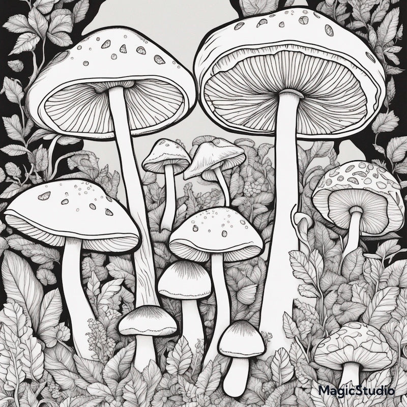 Free-Mushroom-Coloring-In-Page