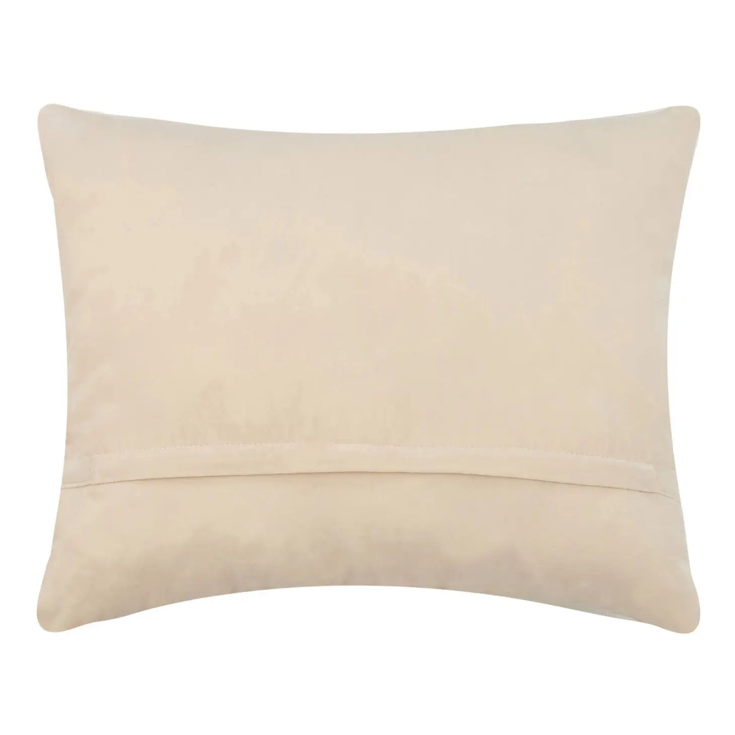 The Peking Handicraft Cabin By The Lake Hook Cushion is a beige rectangular throw pillow with smooth fabric, featuring a horizontal seam across the bottom.